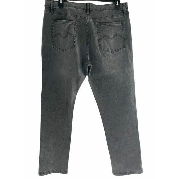 R. Society Mens Gray Straight Leg Stretch Classic Denim Jeans Size 40X32 - Picture 2 of 7